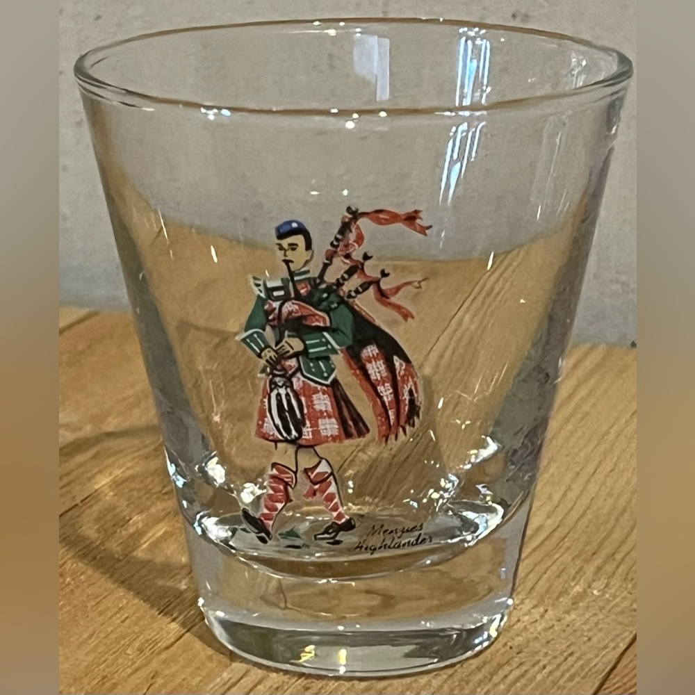 Vintage Scottish Highlander Shot Glass